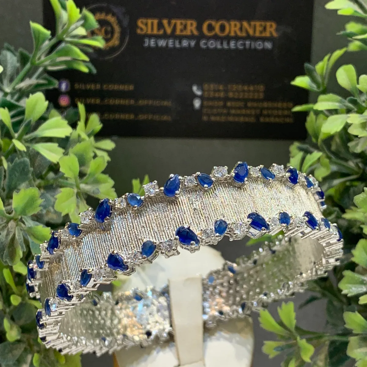 Livia Blu Bracelet, 925 sterling silver